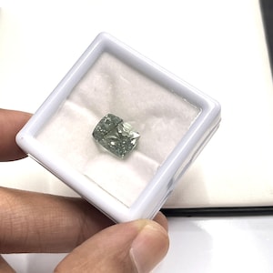 7.55 Cts Natural Green Black Dot Tourmaline Faceted Cut Gemstone Size 12x9x8.5 mm Octagon Shape Tourmaline Stone for Jewelry Making Gemstone