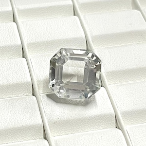 23.20 Cts Natural White Crystal Diamond Cut Faceted Gemstone Size 16x16x13 mm Octagon Shape Crystal Loose Stone for Jewelry Making Gemstone