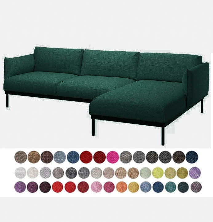 ÄPPLARYD  3 seat sofa with chaise lounge cover,total sofa width 290cm/114 1/8 inches,custom made cover fits APPLARYD 3 seat sofa with chaise