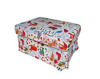 UPPLAND Ottoman Cover, Cover for Ikea UPPLAND Ottoman, UPPLAND Footstool Cover, Uppland Cover, Uppland Slipcover, Custom made