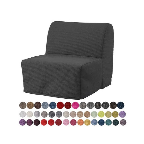 Housse de canapé simple couche à motifs variés pour chaise-lit Lycksele IKEA, housse de chaise Lycksele, Lycksele, housse IKEA, housse de chaise Lycksele