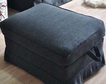 Ikea Ektorp Ottoman Cover, Ektorp Footstool Cover, Ektorp Cover, Ektorp Slipcover, Ektorp Slipcover, Ikea Ottoman Cover, Custom made