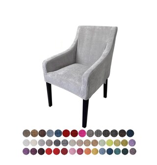 SM SunniMix Fodera Per Sedia Con Braccioli In Legno Fodera Per Sedia Elastica Protezione Durevole Accessori Ampiamente Utilizzati, Grigio Scuro