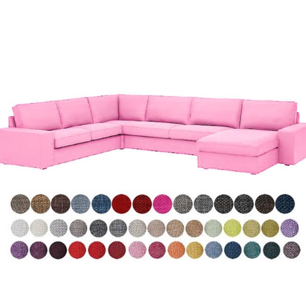 Kivik Sectional 6-Seat Corner with Chaise Covers, Kivik Replacement Cover, Kivik Slipcover, Kivik Cover, Kivik Sofa Cover, Kivik