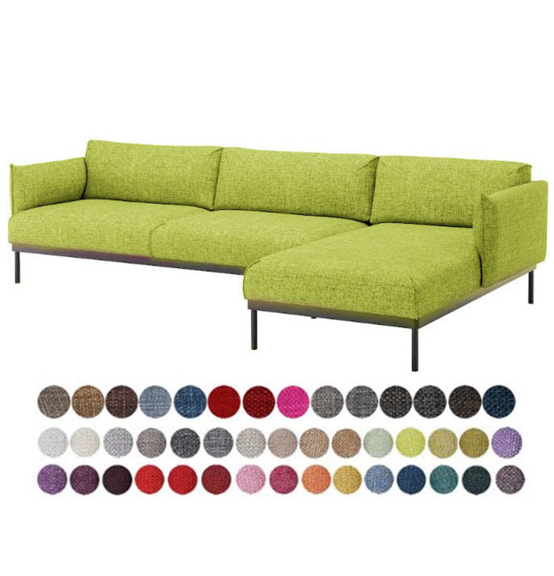 ÄPPLARYD 4 Seat Sofa With Chaise Lounge Cover,total Sofa Width 322cm