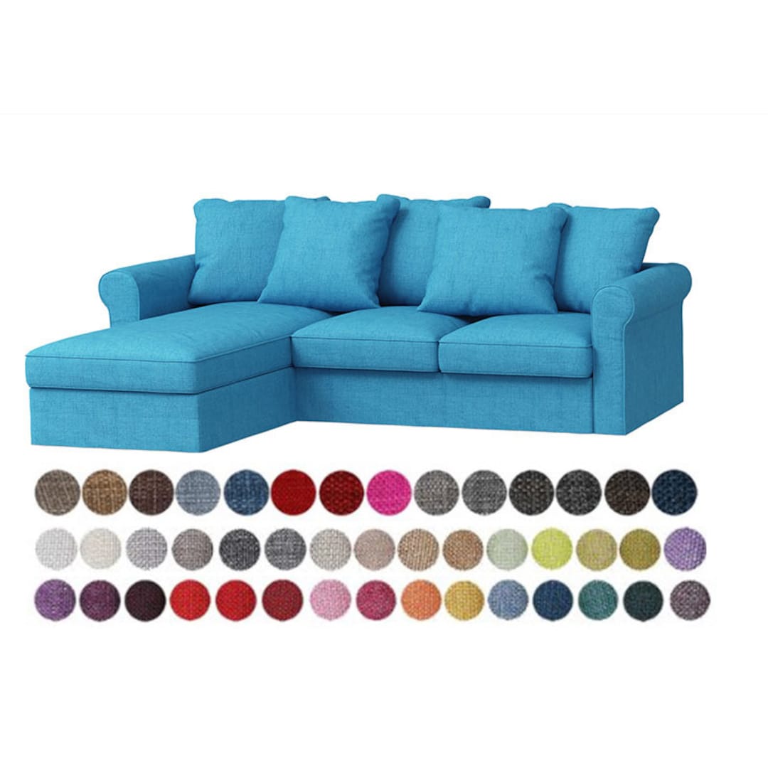 Gronlid 2 Seat Sofa Bed With Chaise Lounge Sofa Cover , Ikea Gronlid