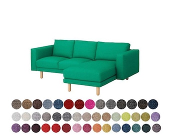 Cover for Ikea NORSBORG 3 Seat w/Chaise Cover, Customer Made NORSBORG Replacement Cover, Norsborg Slipcover, Norsborg