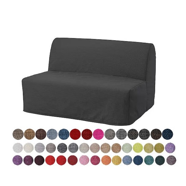 Varies Pattern Single Layer Sofa cover for IKEA Lycksele 2 seat sofa bed, Lycksele sofa bed, IKEA Slipcover, Lycksele 2 seat sofa bed cover