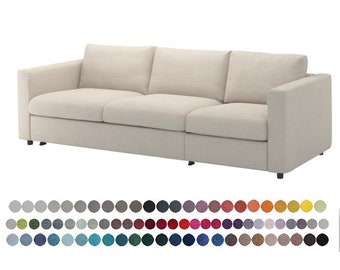 Vimle 3 seat sofa bed cover replacement, Vimle slipcover,Vimle 3 seat sofa bed,vimle sofa bed,Custom Made Cover,sofa cover,sofa bed