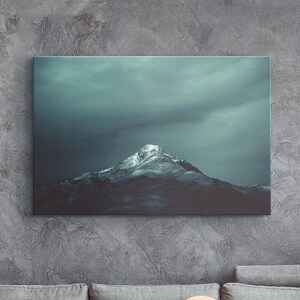 Mountain Canvas Art, Framed & Ready To Hang, Mountain Wall Art, Mountain Canvas, Landscape Wall Art, Mountain Wall Hanging, Bedroom Decor