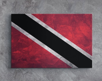 Trinidad & Tobago Flag Canvas Print, Ready to Hang