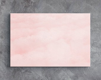 Pink Clouds Abstract Art, Framed & Ready To Hang, Wall Art for Bedroom, Pink Wall Art, Pink Abstract Art, Pink Canvas Art, Pink Framed Art