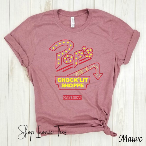 Pop's Chock'Lit Shoppe - Riverdale shirt, Pops Diner, Juhead Jones, Archie, Betty, Veronica, Southside Serpents, Riverdale Vixens.