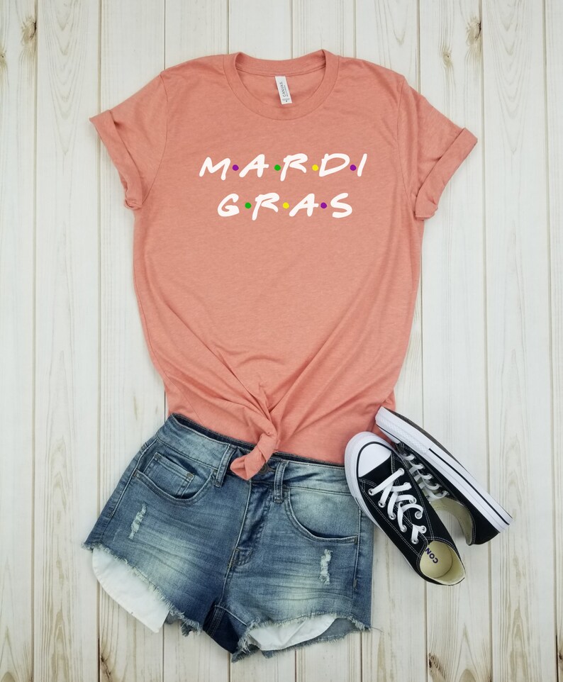 mardi gras tee yellow