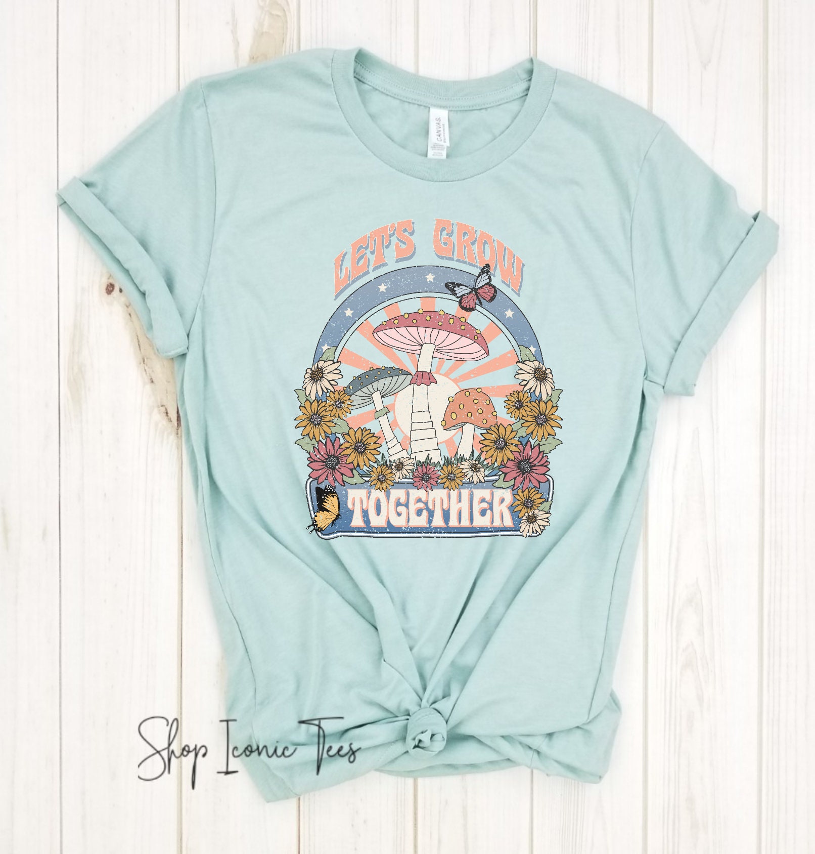 Let's Grow Together Friendship Shirt Summer Shirt - Etsy