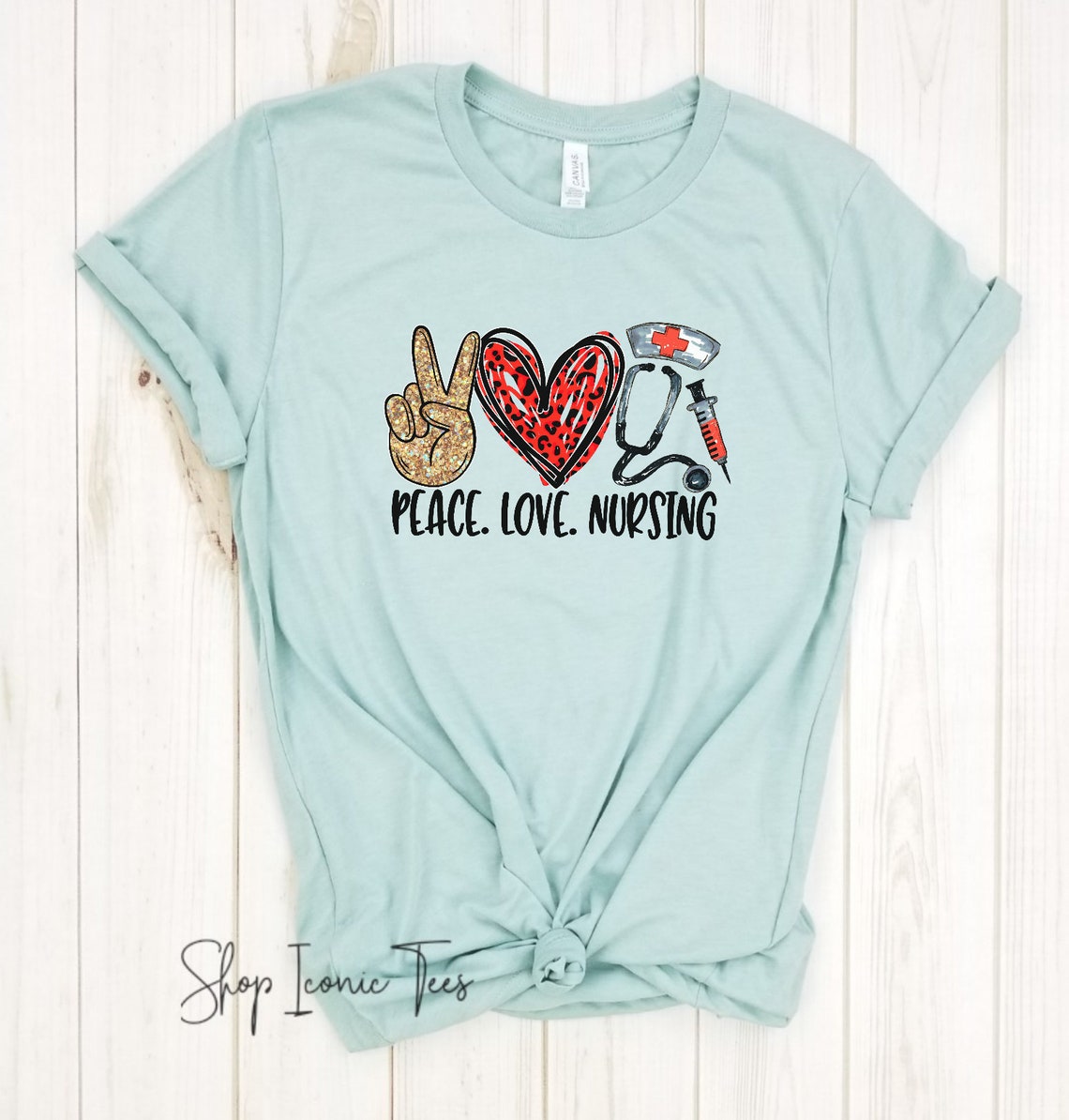 Peace Love Nursing Nurse Shirt Friends Shirt Nursing | Etsy