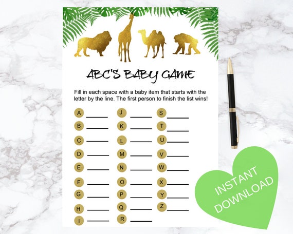 baby items a to z