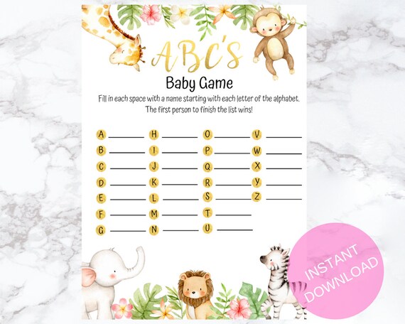 baby items a to z
