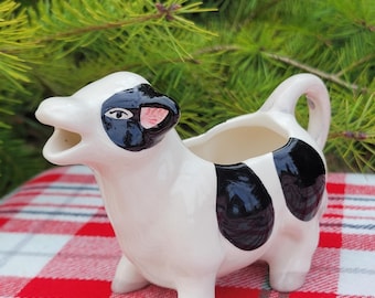 Vintage Porcelain Cow Creamer