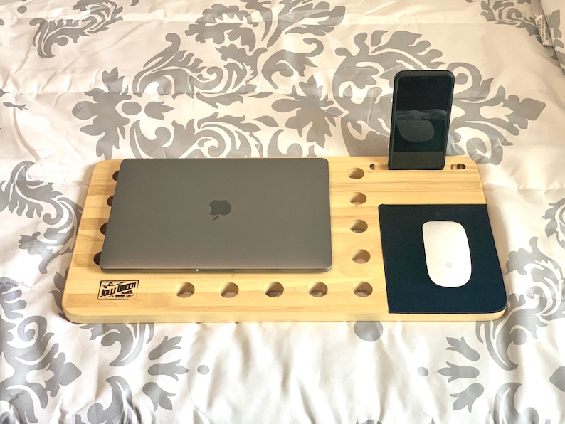Laptop Lap Board with Mouse Pad and Phone slot