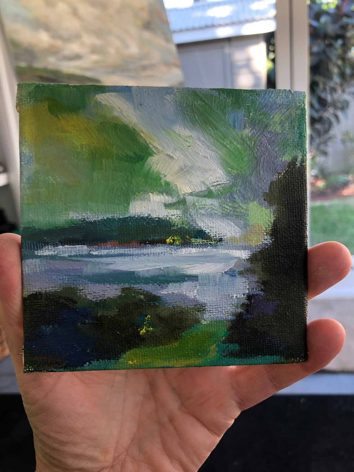 Tongariro River New Zealand oil painting on canvas board Etsy