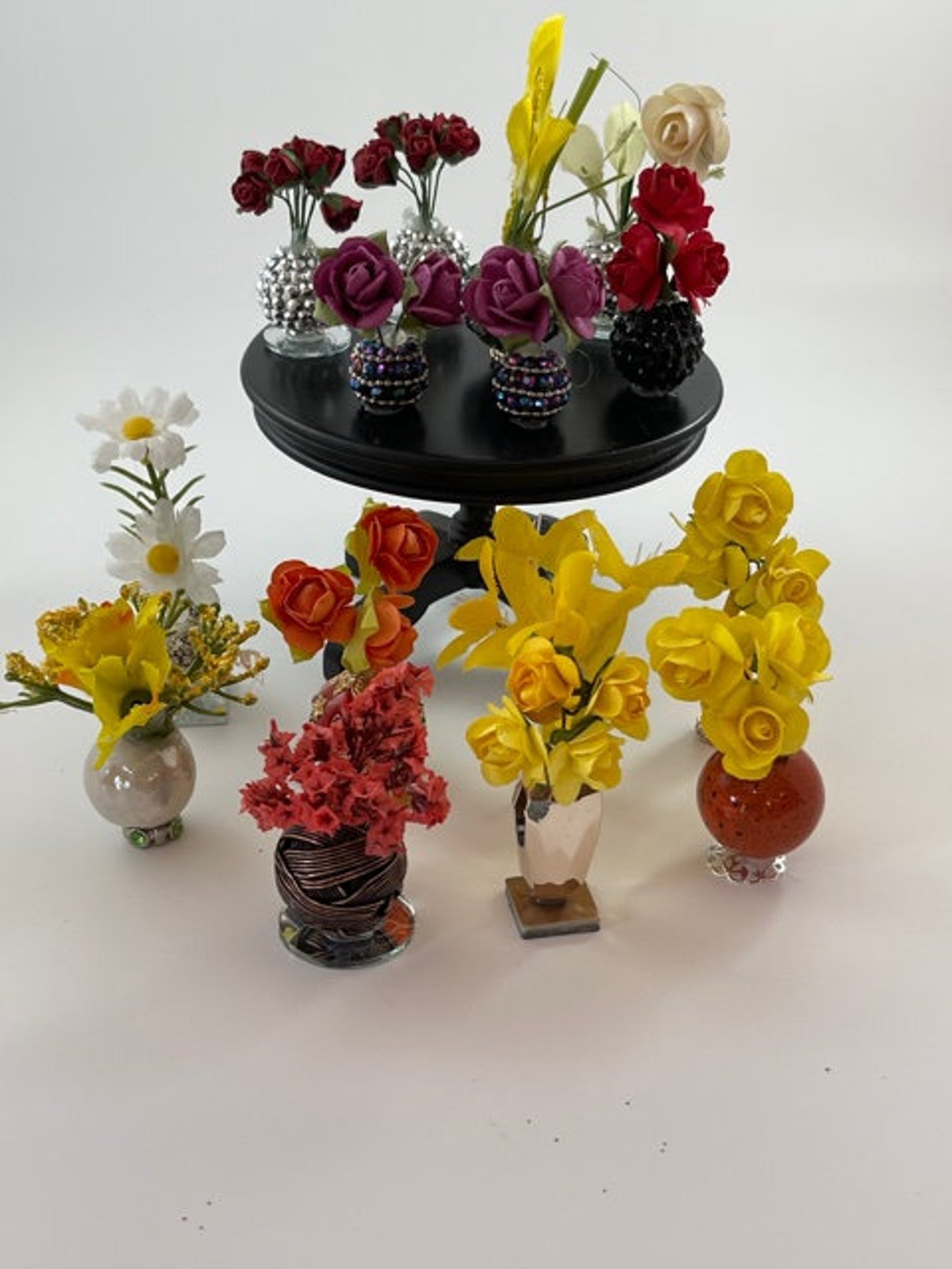 Miniature Dollhouse Flowers in a Vase Etsy