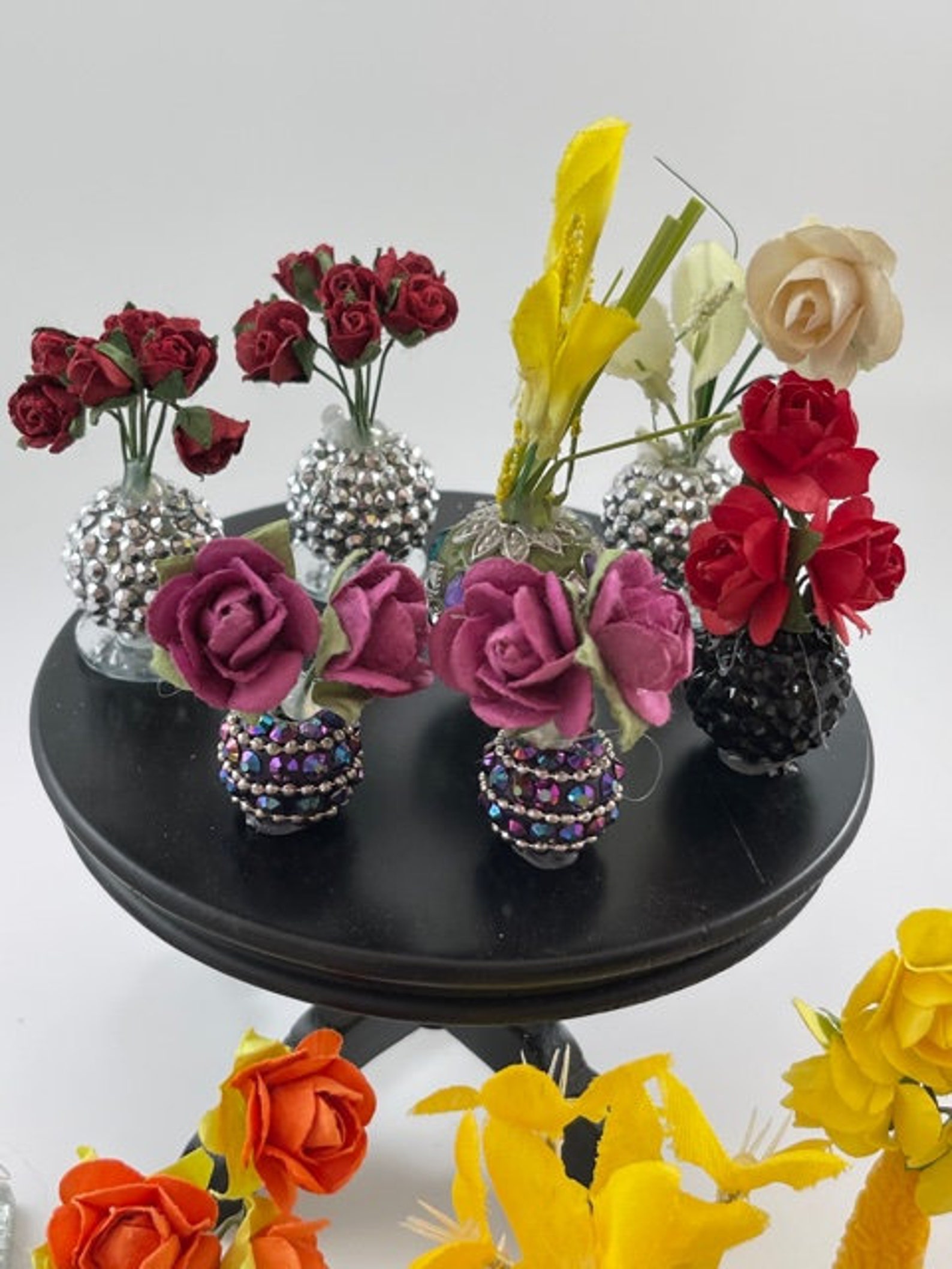 Miniature Dollhouse Flowers in a Vase Etsy