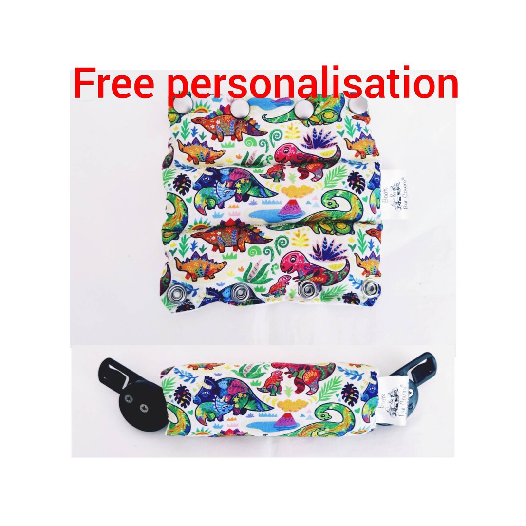 Floral Dinosaurs Boots and Bar Cover for Clubfoot Talipes. Funky