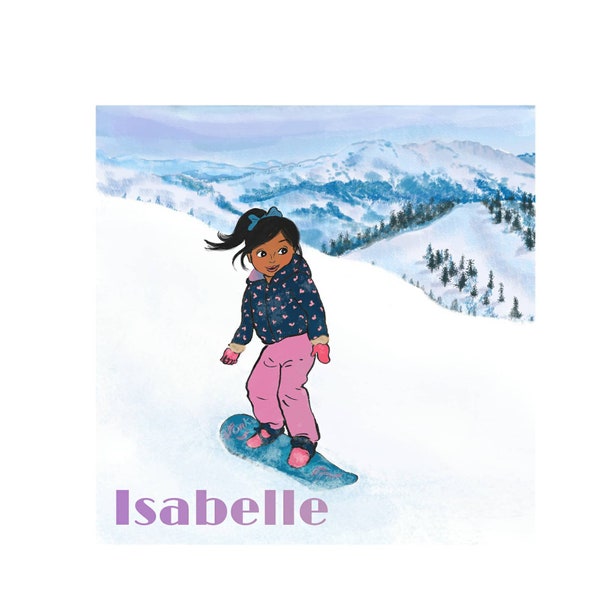 Personalised Clubfoot Talipes prints, various girl images from my book My Funky Snowboard Journey. Ponseti. Boots and Bar. BnB. Bar covers.