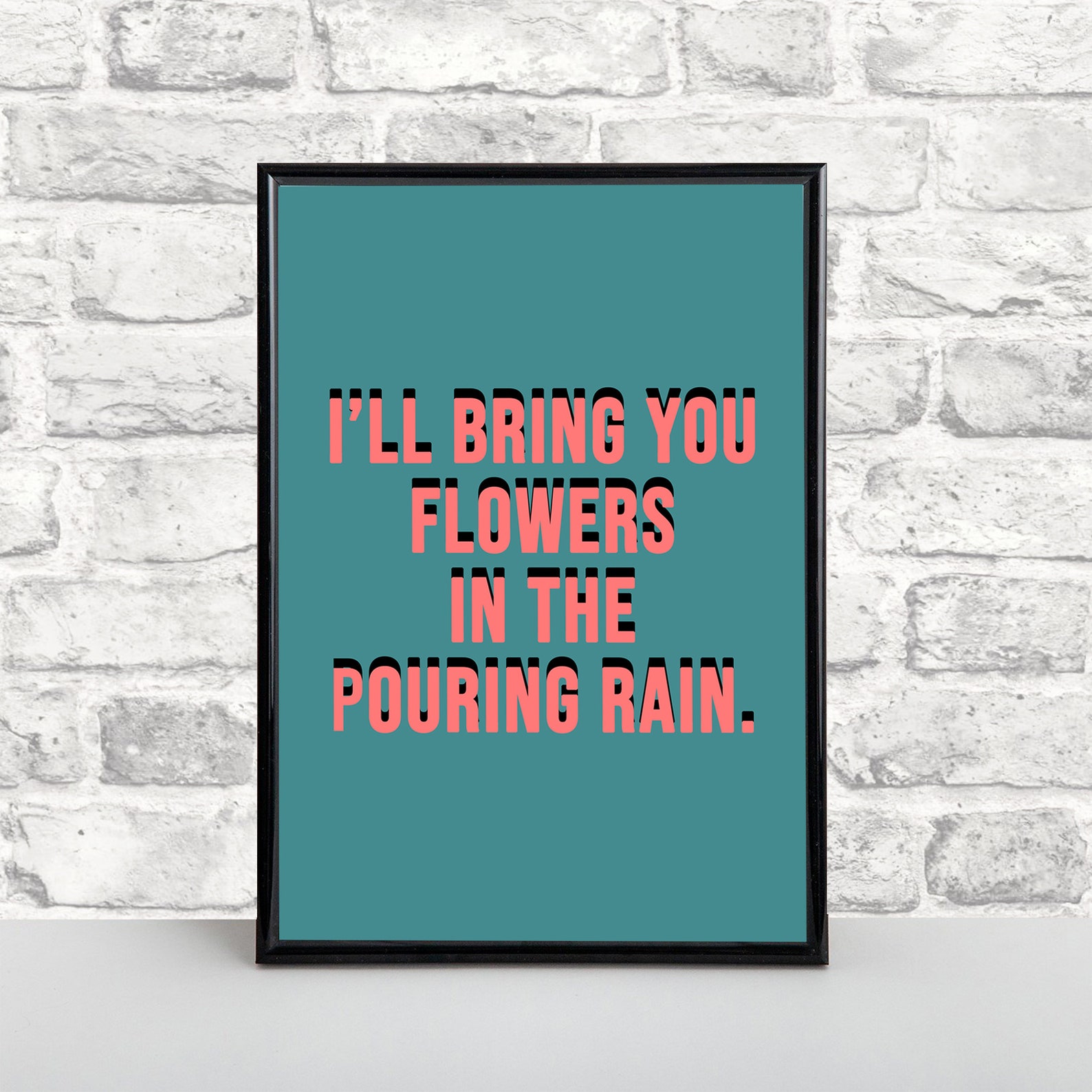 Ill Bring You Flowers Print Music Print Affiche musicale Etsy France