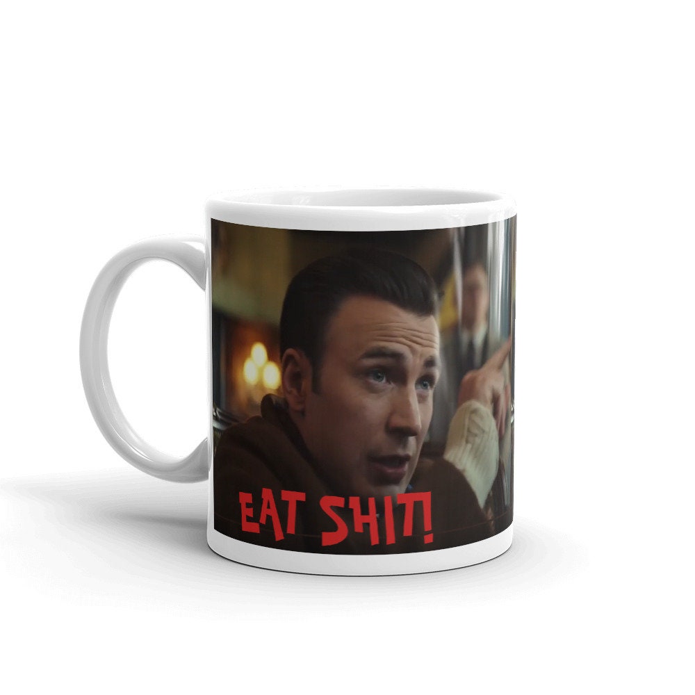 Knives Out Eat Shit Mug Knives Out Gift Chris Evans Funny Etsy UK