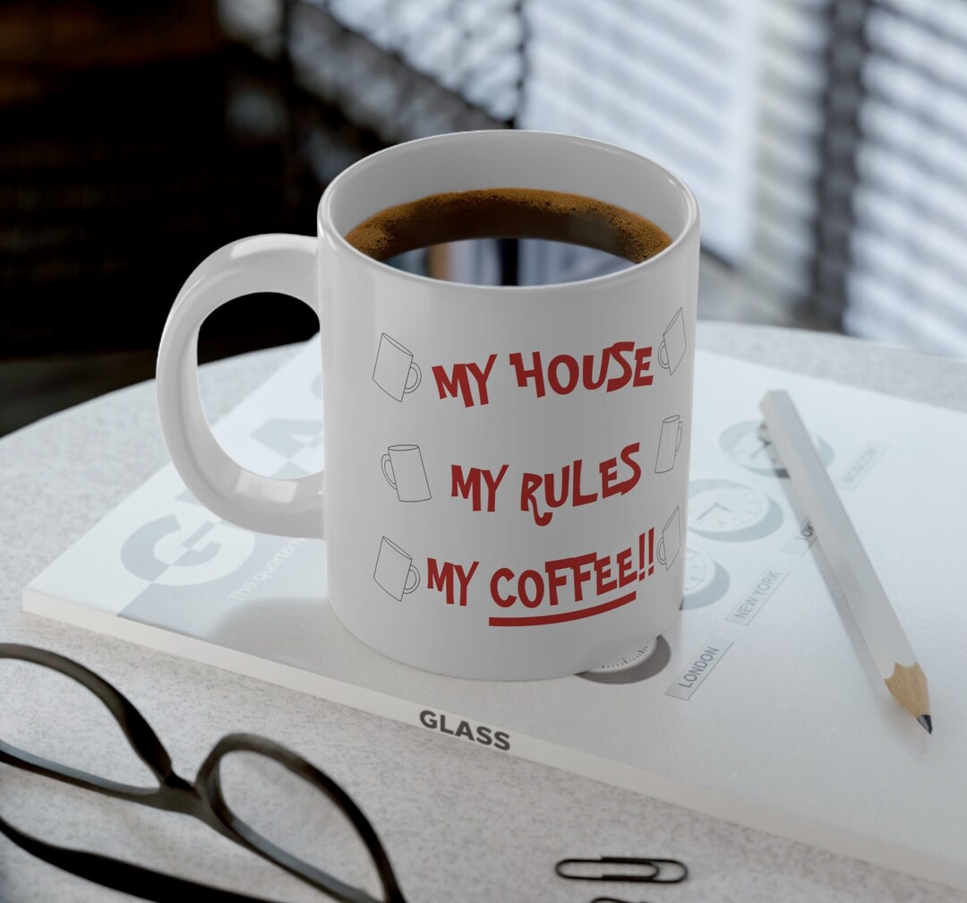 Knives Out Mug JUMBO 20oz My House My Rules My Coffee Knives Etsy