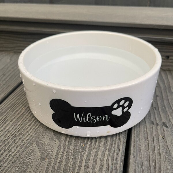 Ceramic Dog Bowl Etsy UK