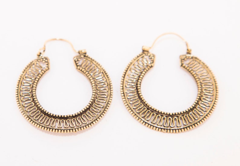 Tribal Hoop Earrings