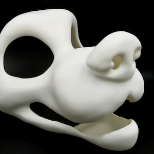 Toony Canine Fursuit Head Base - 3D Printed Large Mascot Size Dog Furry Costume Fursona