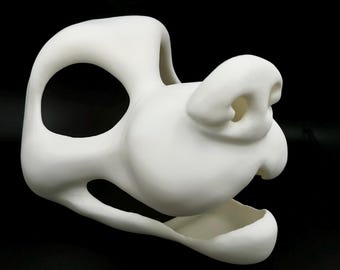 Toony Canine Fursuit Head Base - 3D Printed Large Mascot Size Dog Furry Costume Fursona