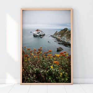 Big Sur California Coast Printable - Ocean Cliff Wall Art, Coastal Photography Print, Highway 1 Nature Landscape - Instant Digital Download