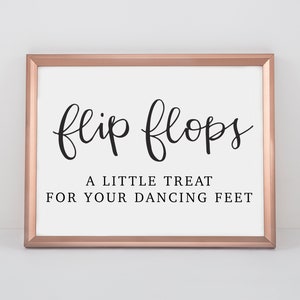 Flip Flops Tanzen Füße Schuhe Hochzeit Schild | Tanzfläche Hochzeit Empfangsschild druckbar | Sofortiger digitaler Download