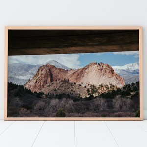 Garden of the Gods Colorado Springs | Mountain Landscape Nature Travel Photography Print | Instant Digital Download
