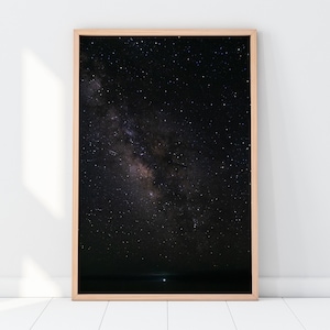 Milky Way Galaxy Wall Art | Stars Universe Space Cosmos Nebula Night Sky Photography Print | Instant Digital Download