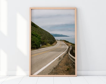 Big Sur Highway 1 Wall Art | California Nature Mountains Ocean Beach Coastal Travel Photography Print | Instant Digital Download