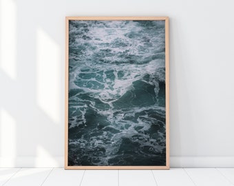 Ocean Waves Wall Art | Pacific Ocean California Nature Ocean Beach Coastal Travel Photography Print | Instant Digital Download