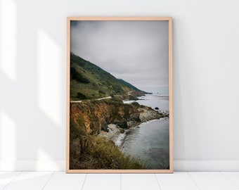 Big Sur Highway 1 Printable - California Coastal Photography Wall Art - Instant Digital Download