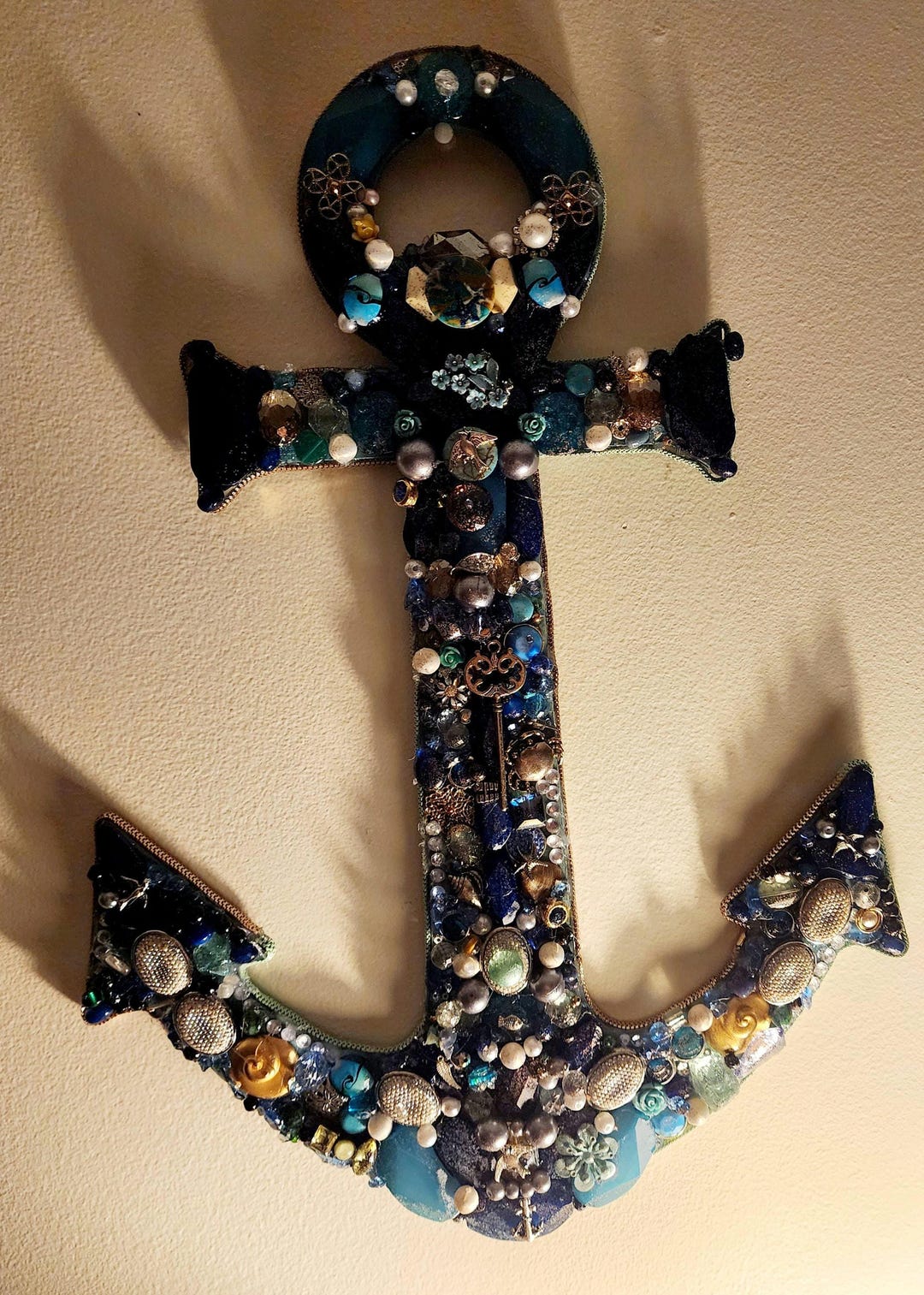 Unique Handmade Coastal Anchor Wall Decor Made With Upcycled Vintage ...