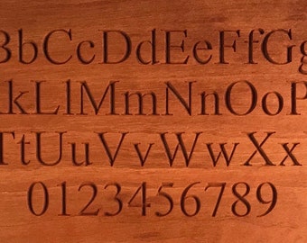 Letter Carving, per character