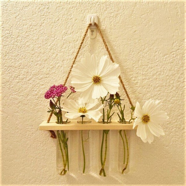 Glass Wall Vase Etsy