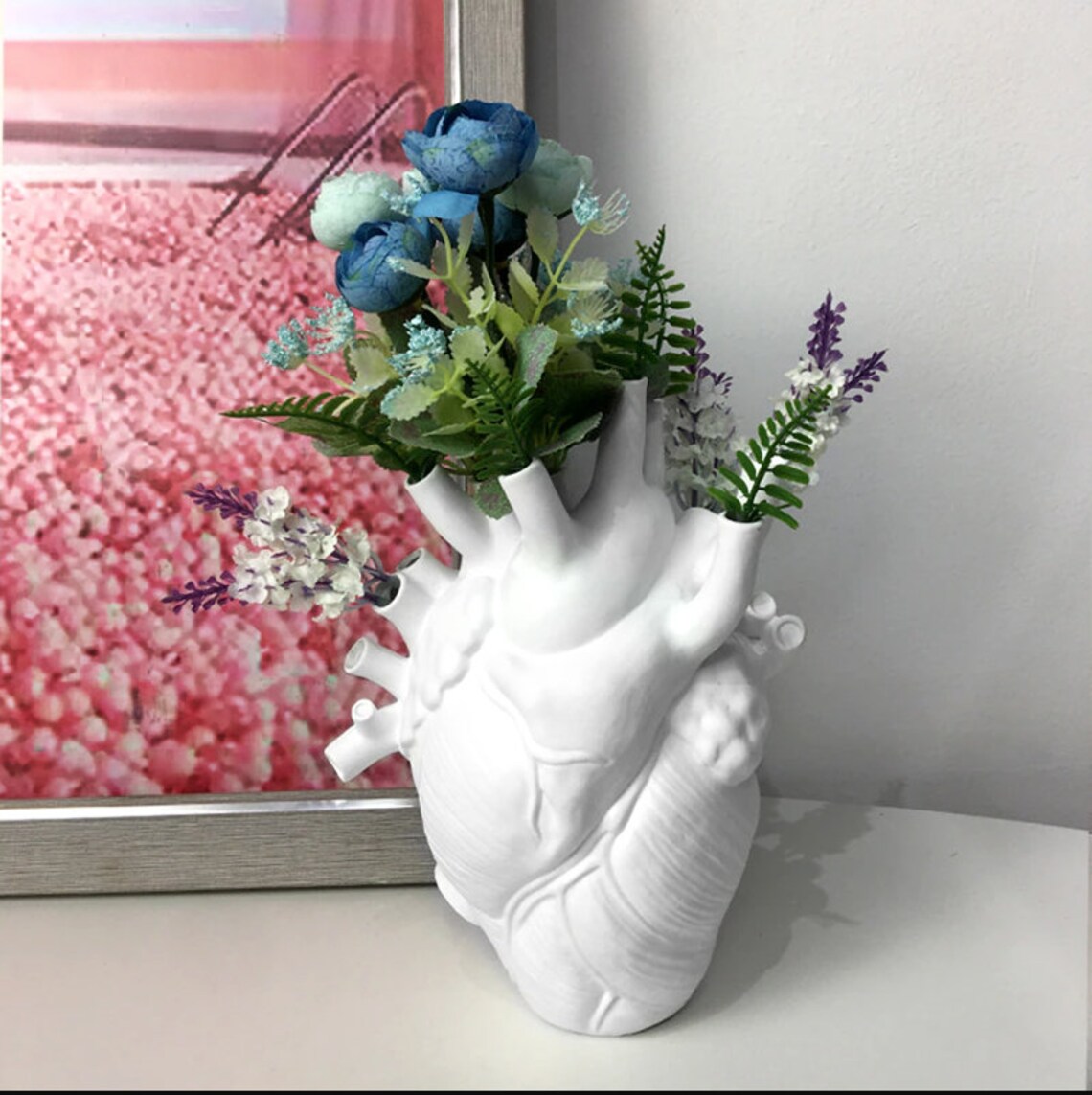 Unique Anatomical Heart Vase Anatomical Vase Cardiologist Etsy
