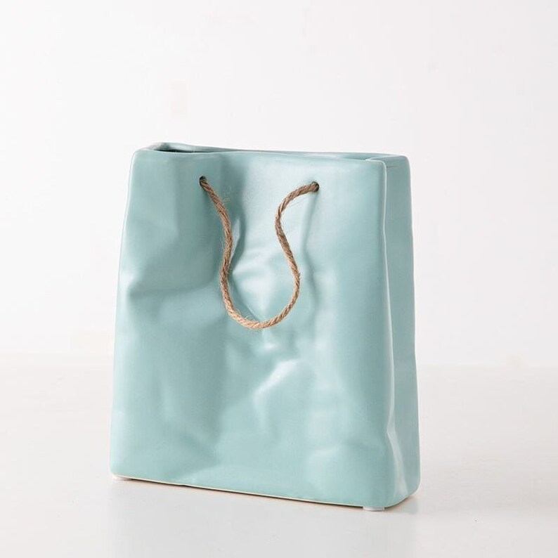 Adorable Ceramic Bag Vase Bag Vase Ceramic Ceramic Vase Etsy