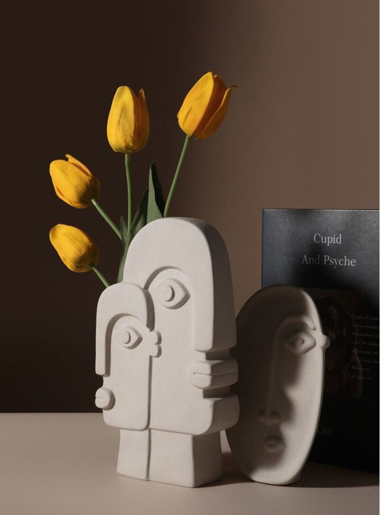 Abstract Face Vase Ceramic Vase Face Art Vase Face Planter Etsy