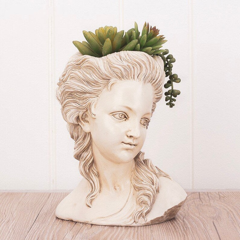 Ancient Greek Sculpture Art Deco Vase Greek Goddess Statue Etsy